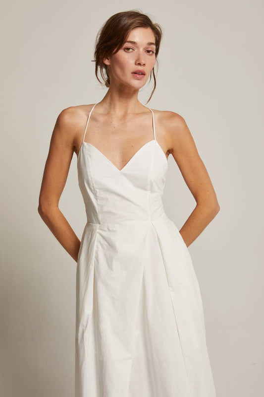 Erica Poplin Midi Dress