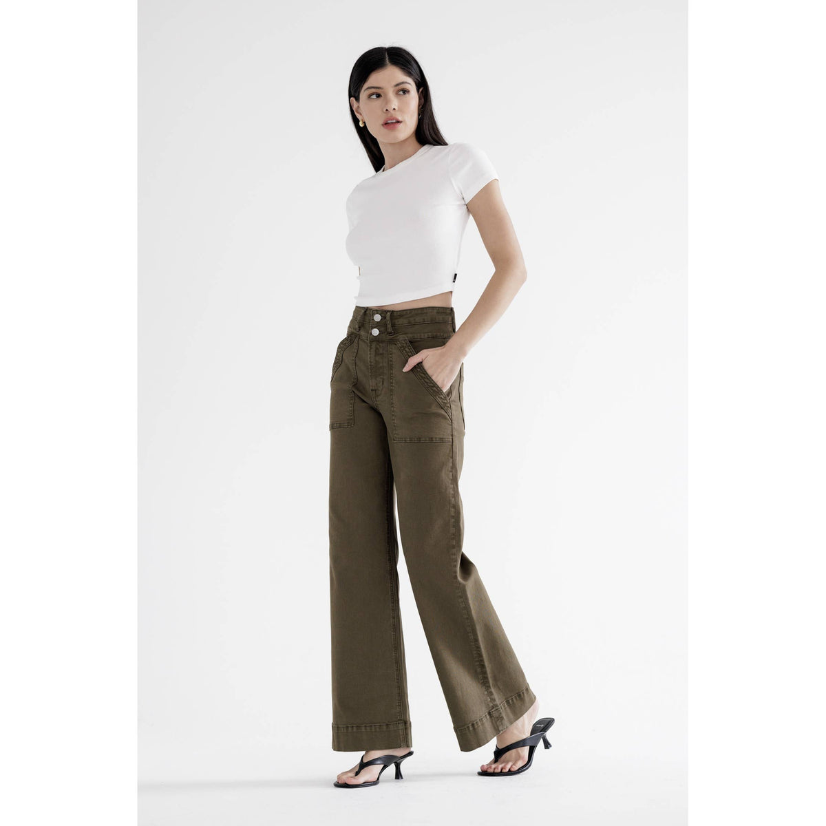 Illie High Rise Double Band Pants