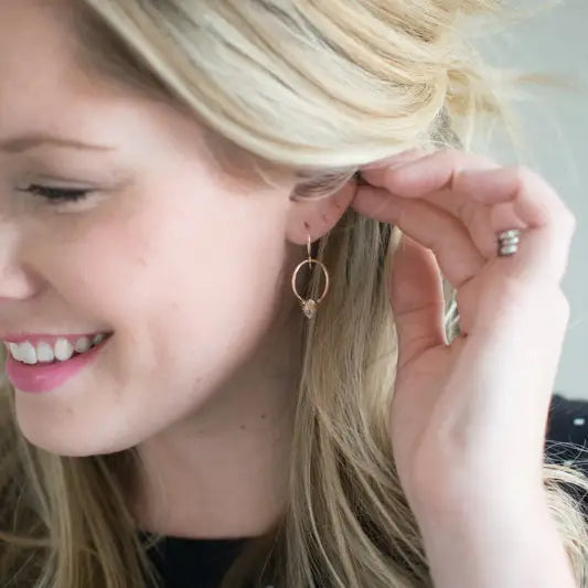 14k Gold Fill Pike Hoops