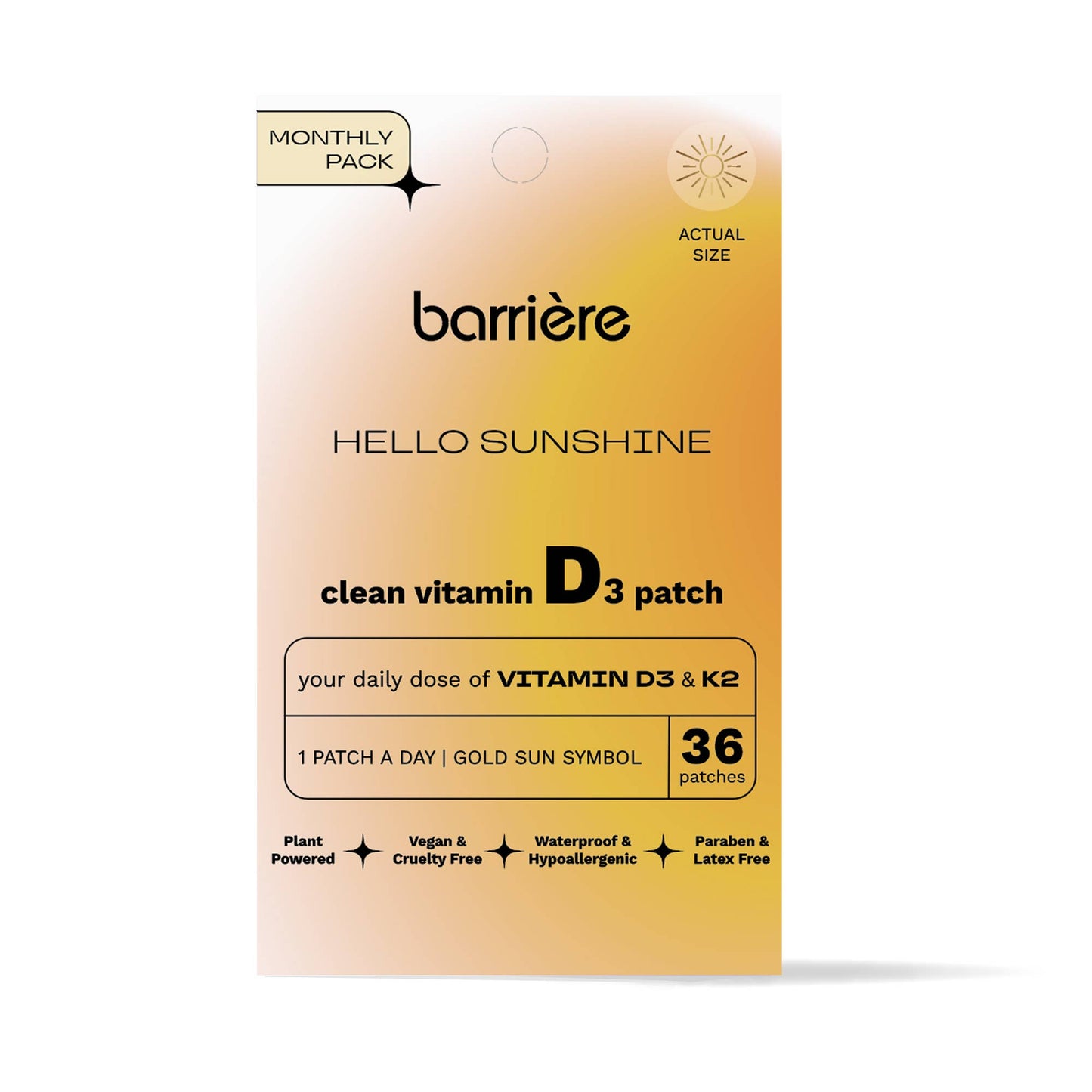 Hello Sunshine Vitamin D3 patch