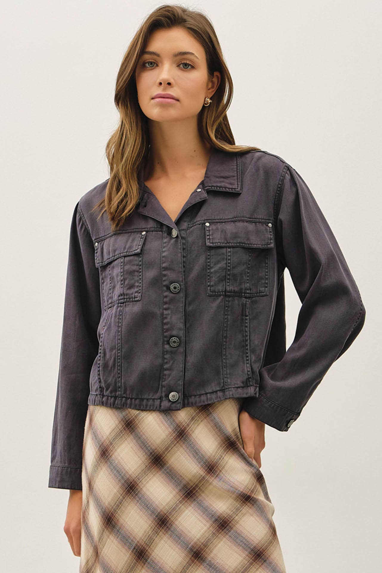 Abby Cropped Shacket