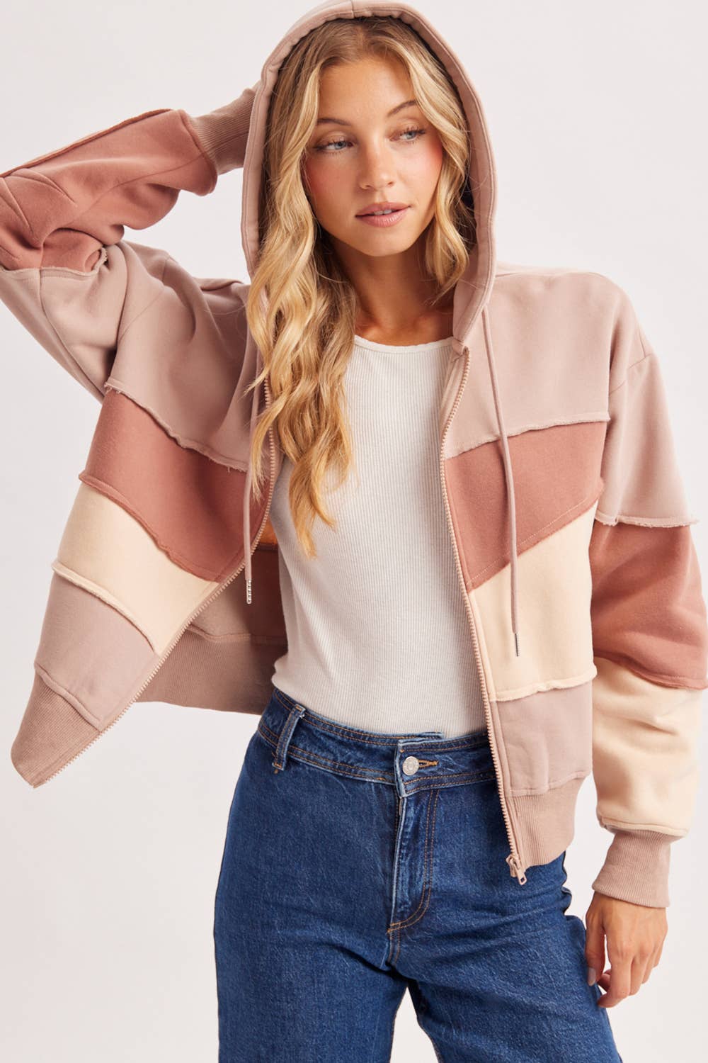 Adeline Patchwork Hoodie