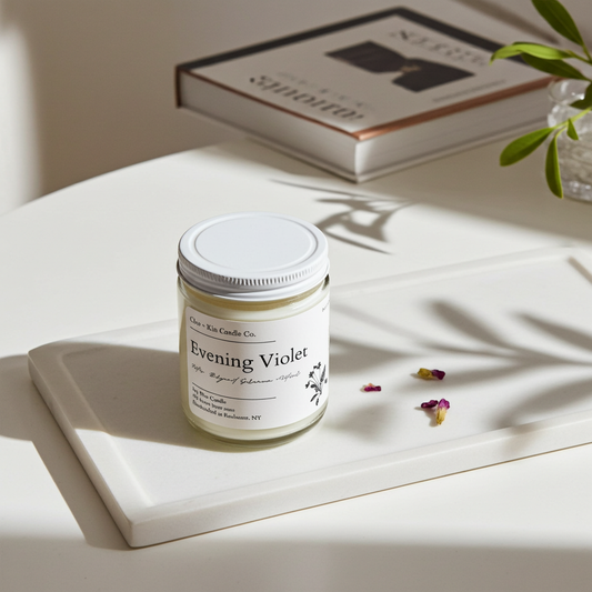 Cleo + Kin Candle Evening Violet