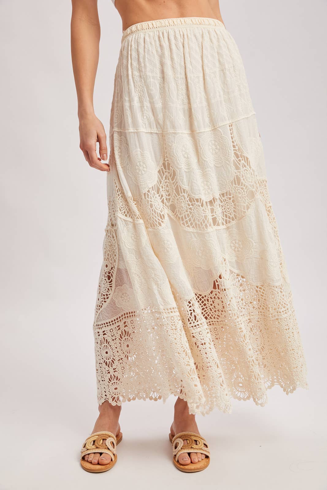 Elsa Lace Maxi Skirt