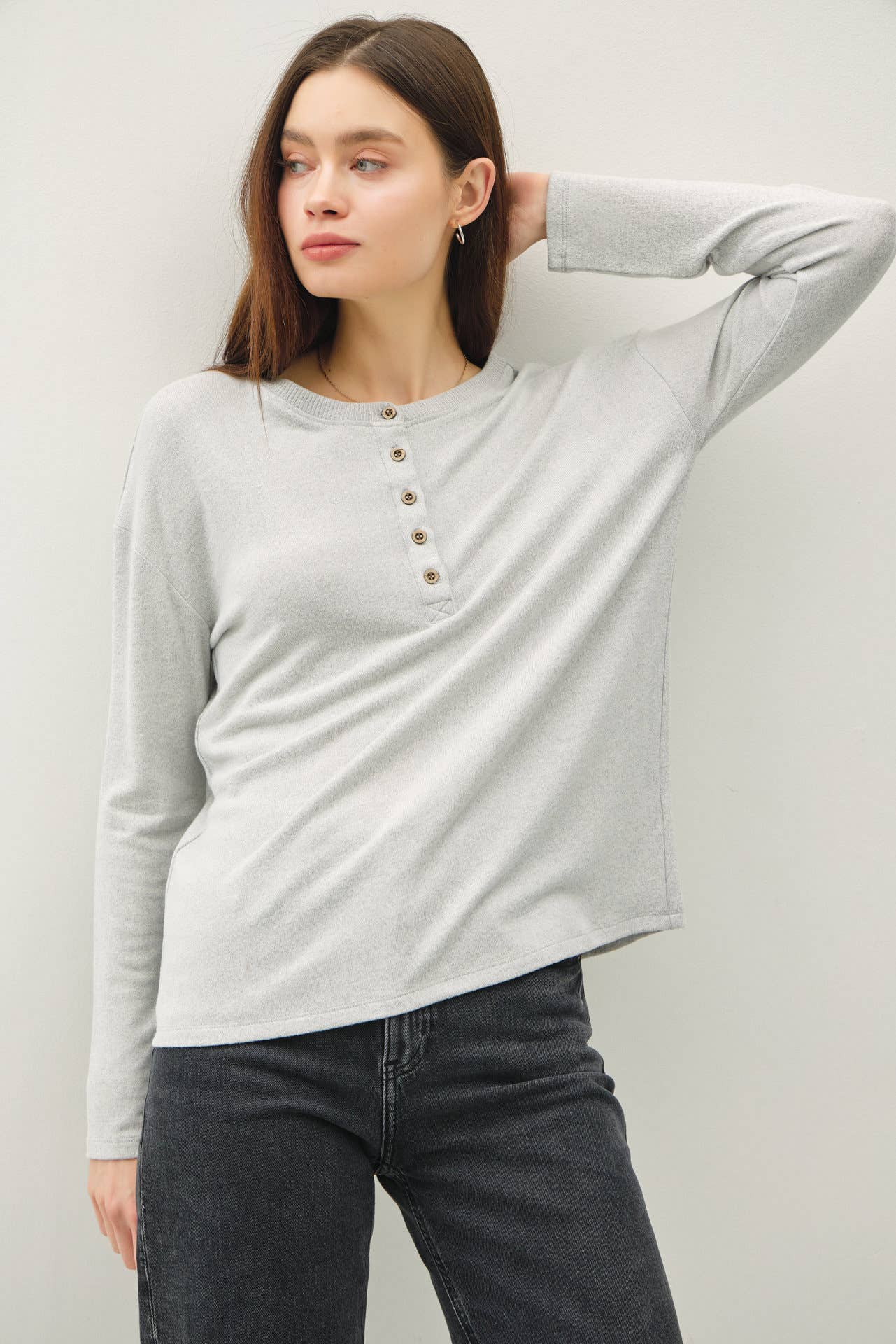 Sarah Hacci Henley Top