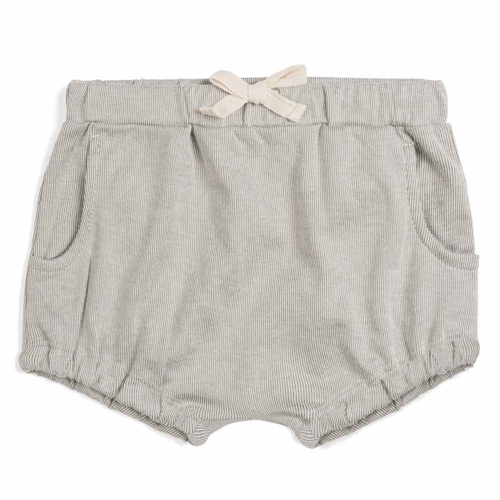 Organic Pinstripe Shorts