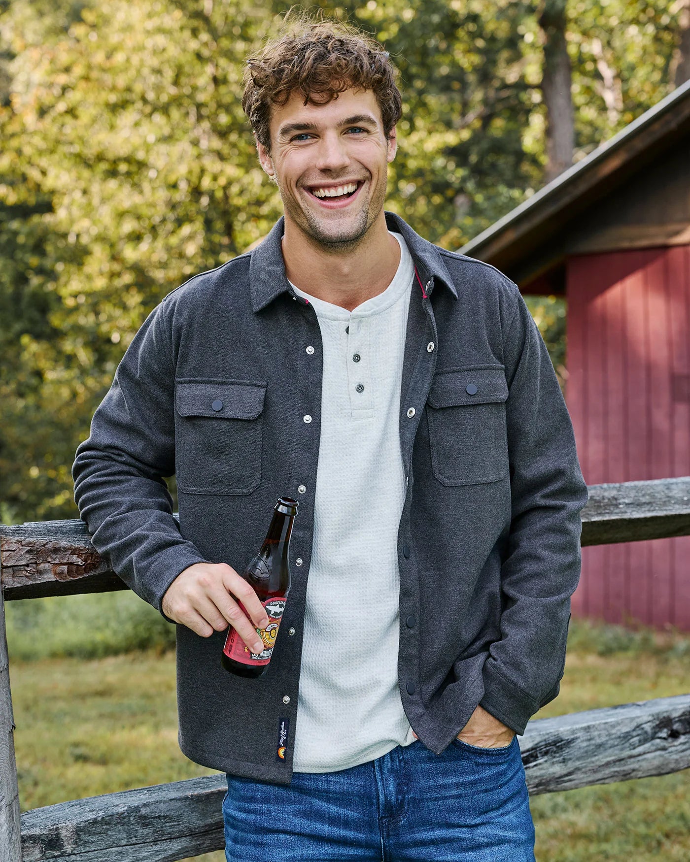 Chad Soft Waffle Henley