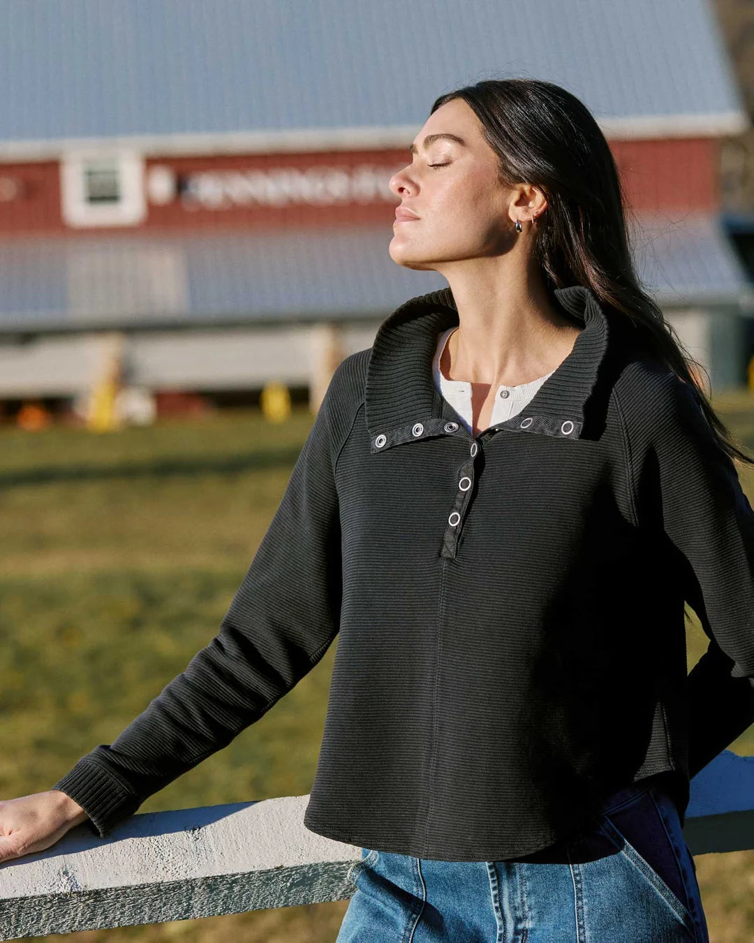 Adriana Snap Front Pullover