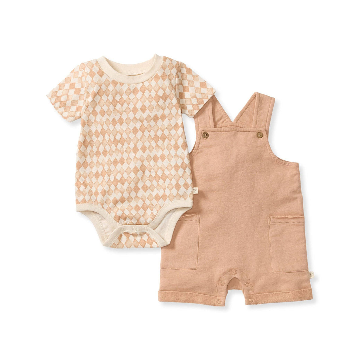 Diamond Tile Romper Set