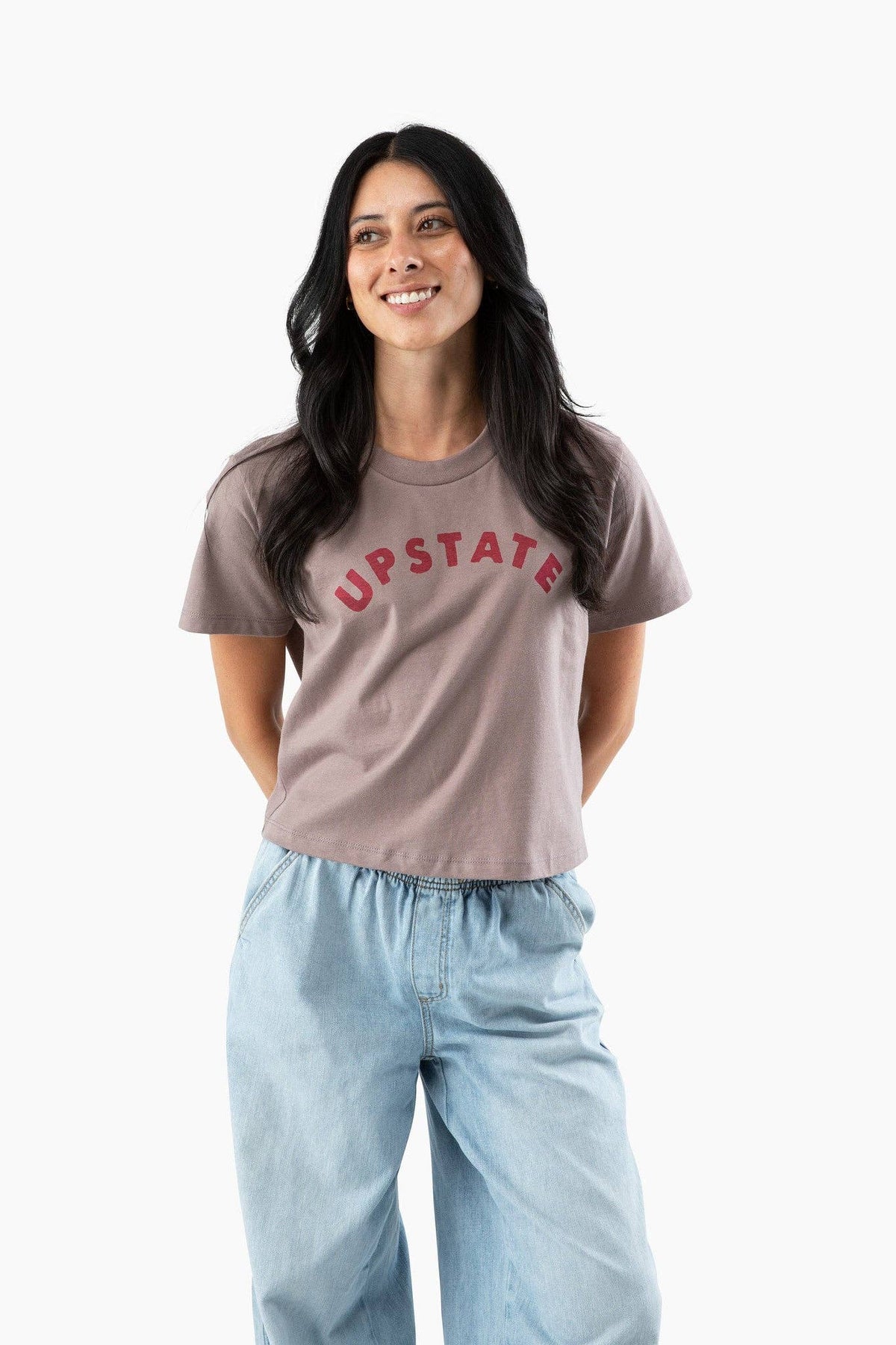 Women's Upstate Arch Heavyweight Boxy T - Harbor Blue / Gray