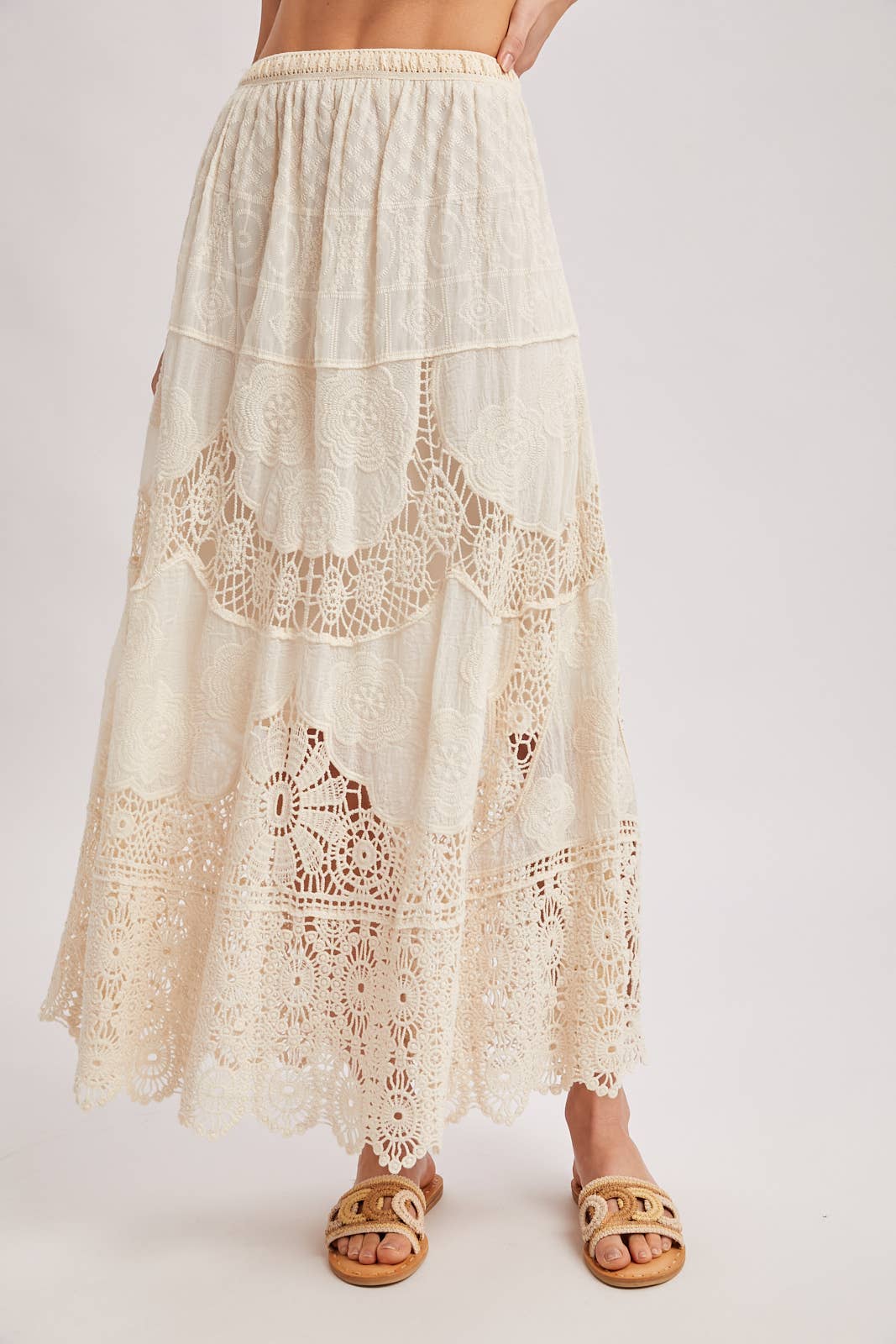 Elsa Lace Maxi Skirt