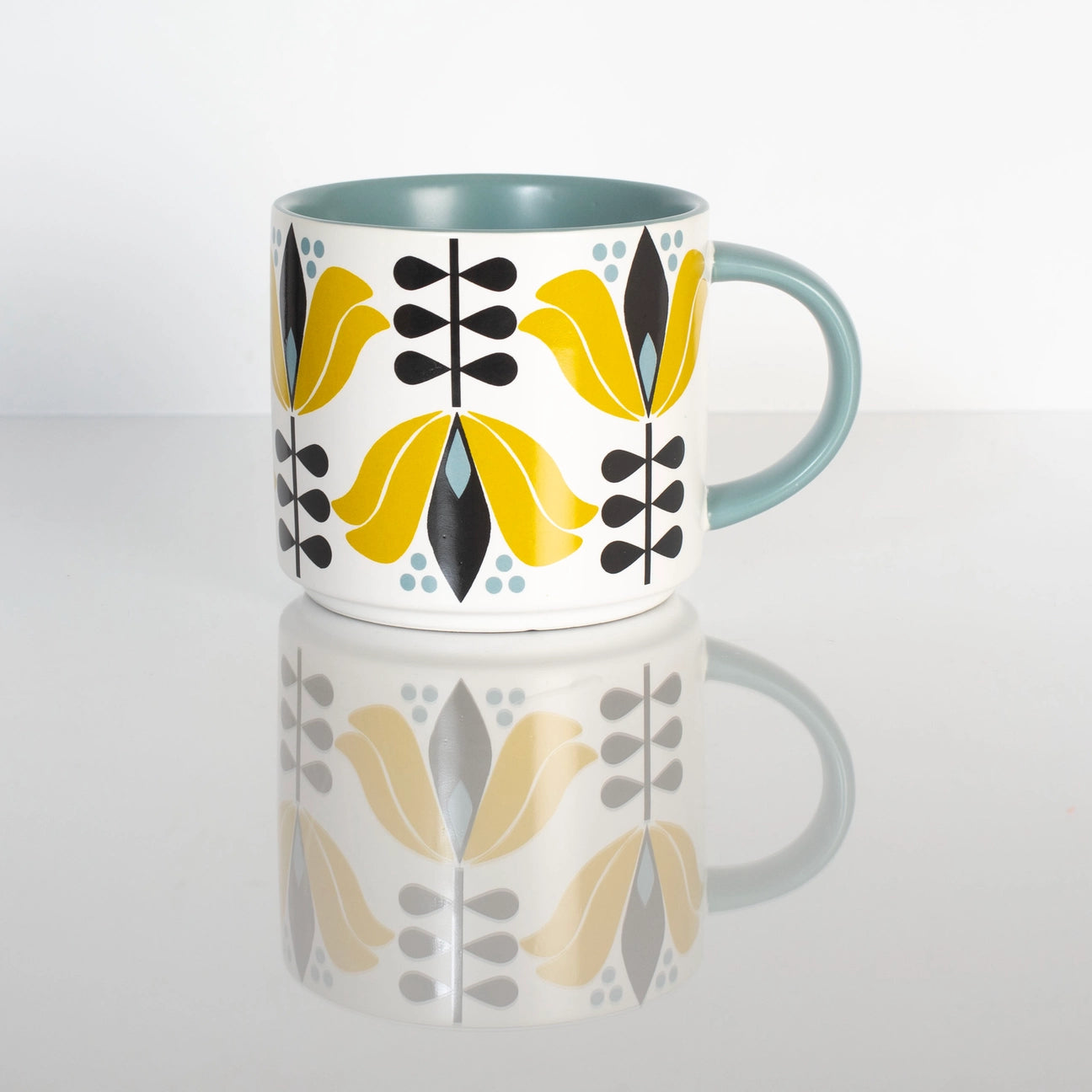 Mid Century Stackable Matte Coffee Mug