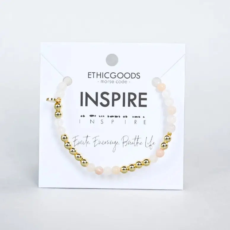 Gold - Morse Code Bracelet
