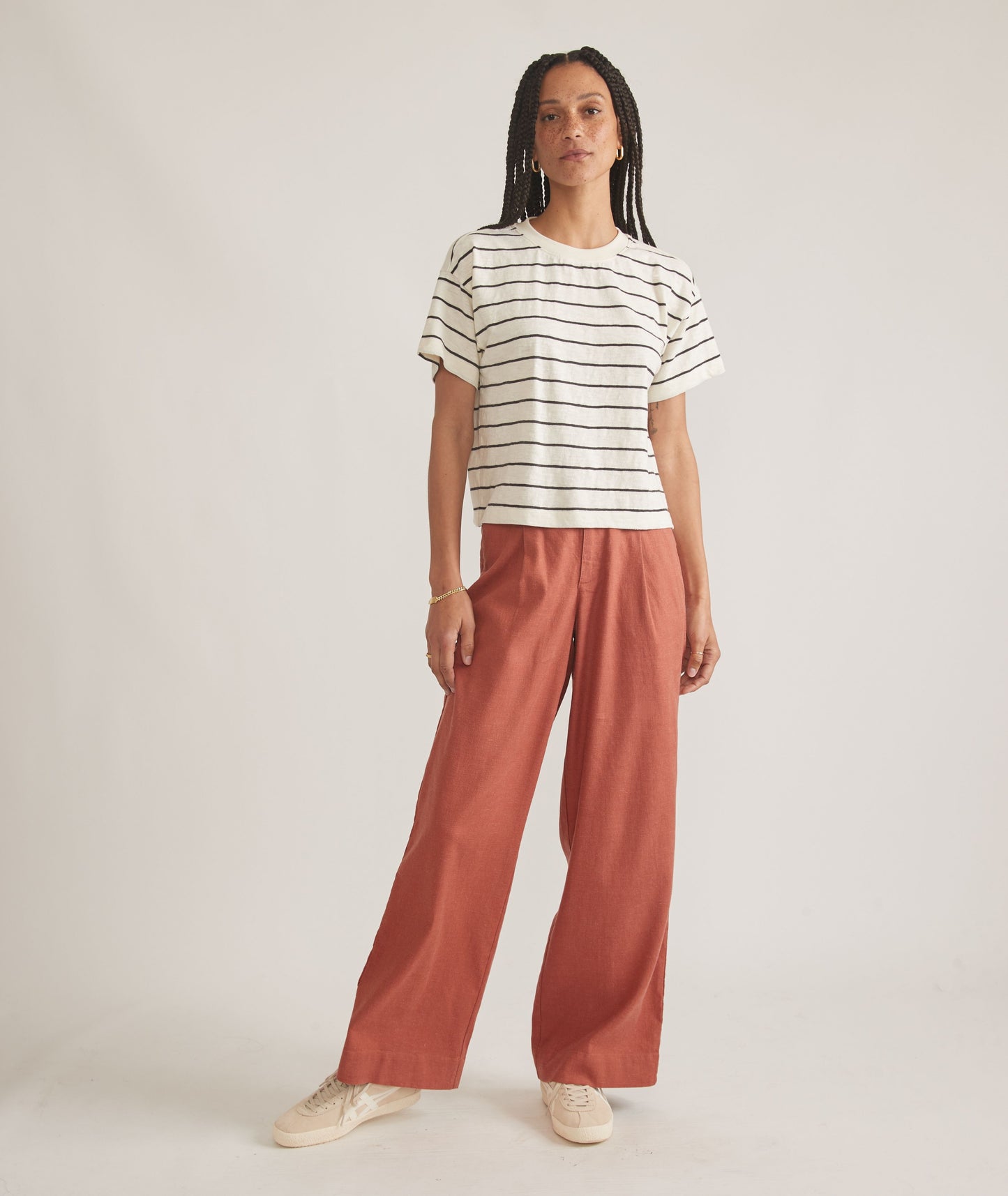 Vera Vintage Slub Crop Tee