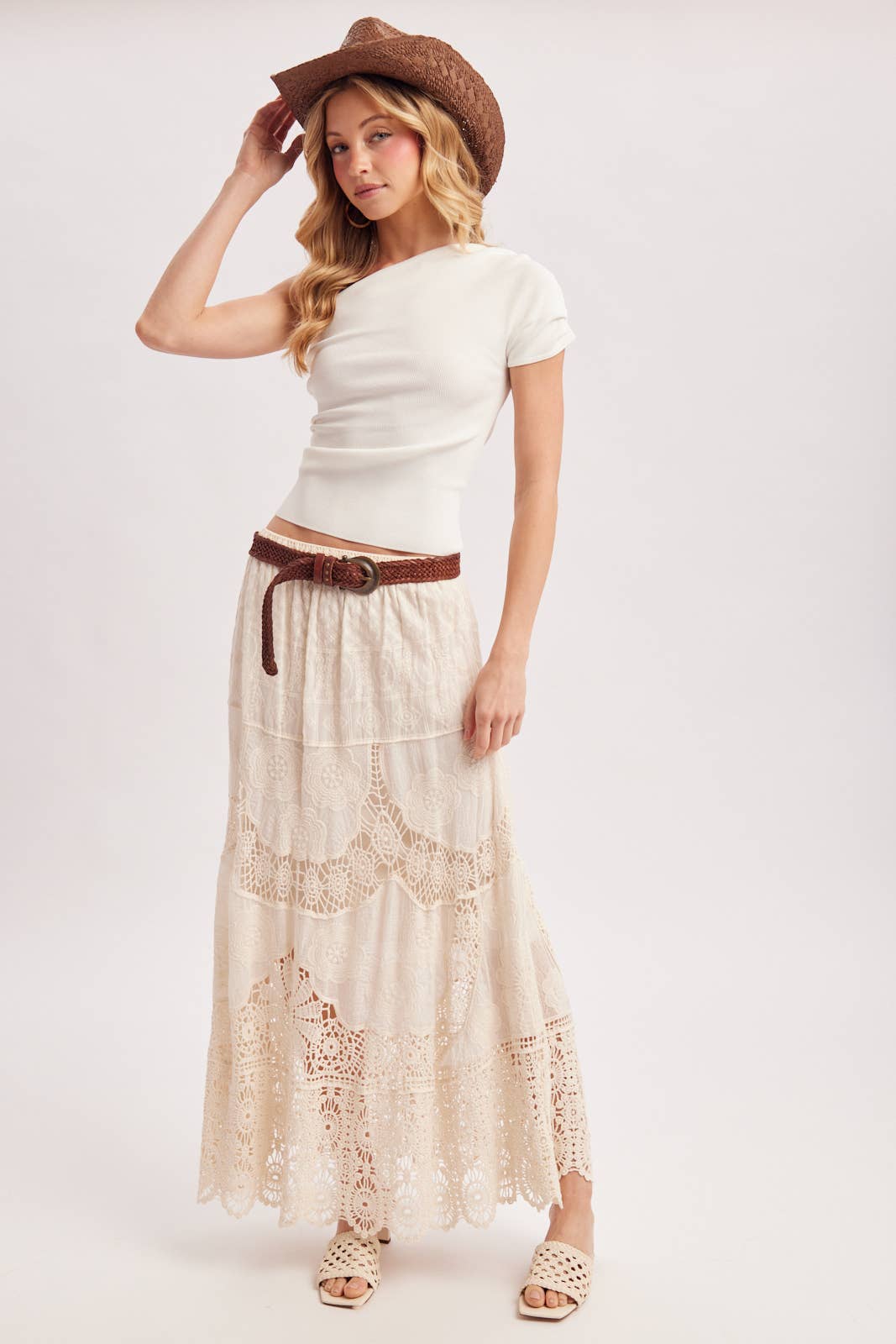 Elsa Lace Maxi Skirt