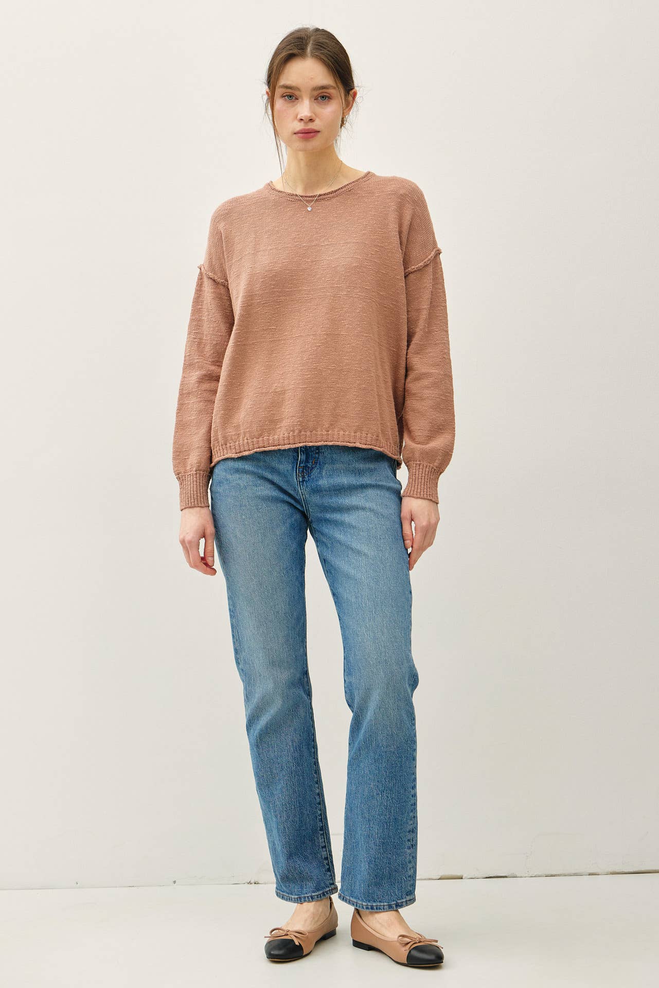 Lex Exposed Seam Sweater