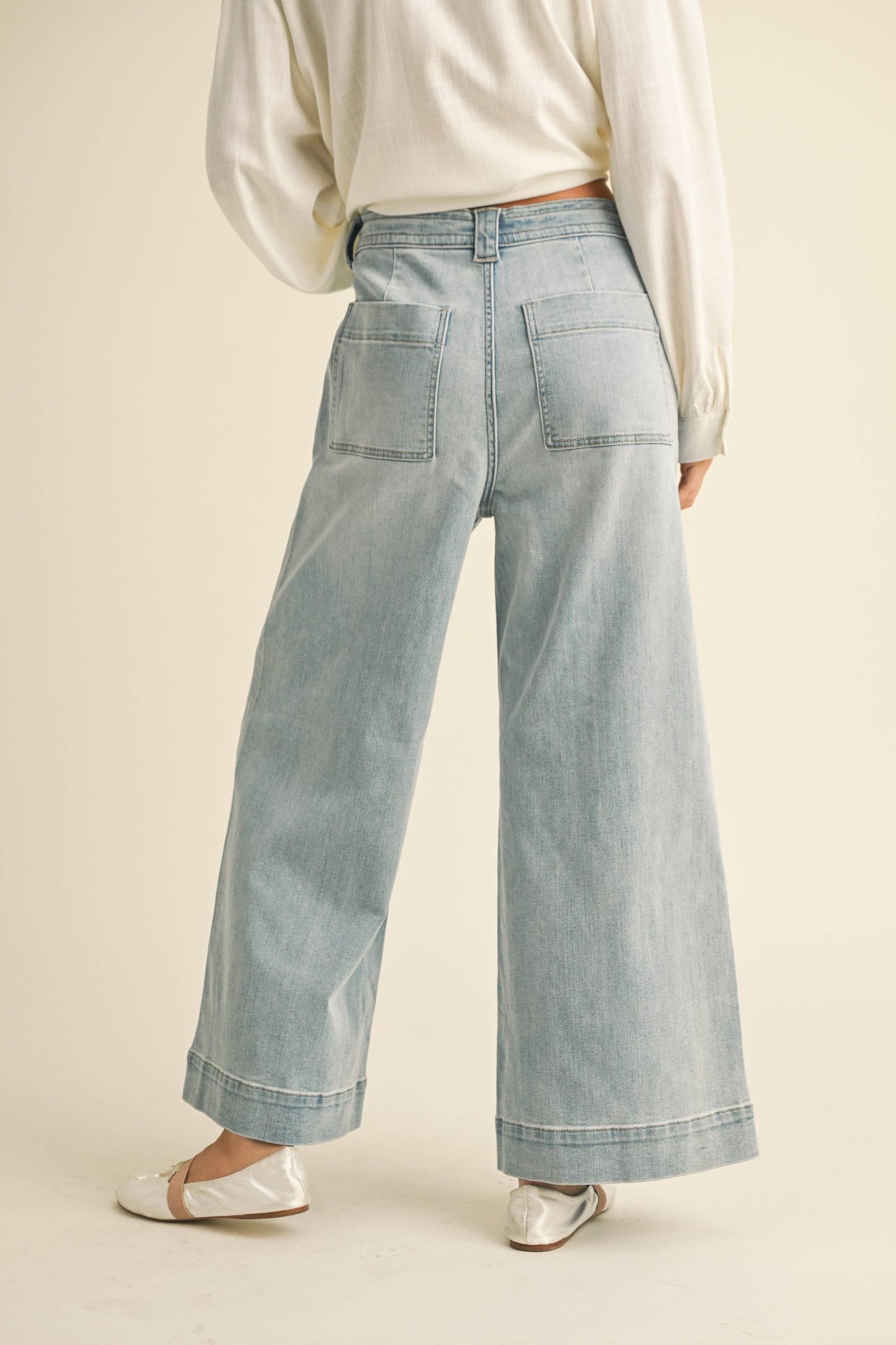 Cindy Washed Denim Pant