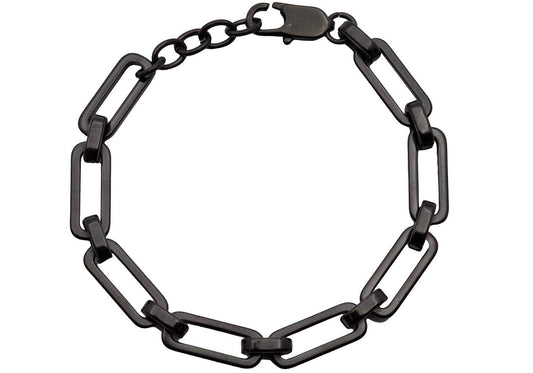 Black SS Paperclip Bracelet