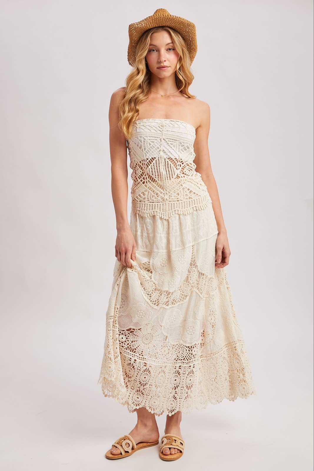 Elsa Lace Maxi Skirt