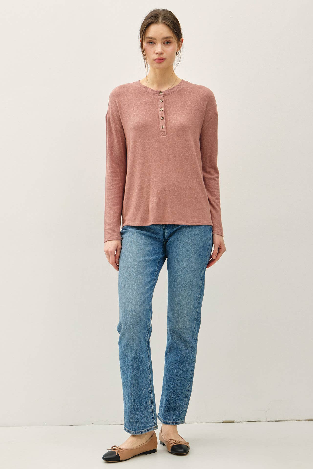 Sarah Hacci Henley Top