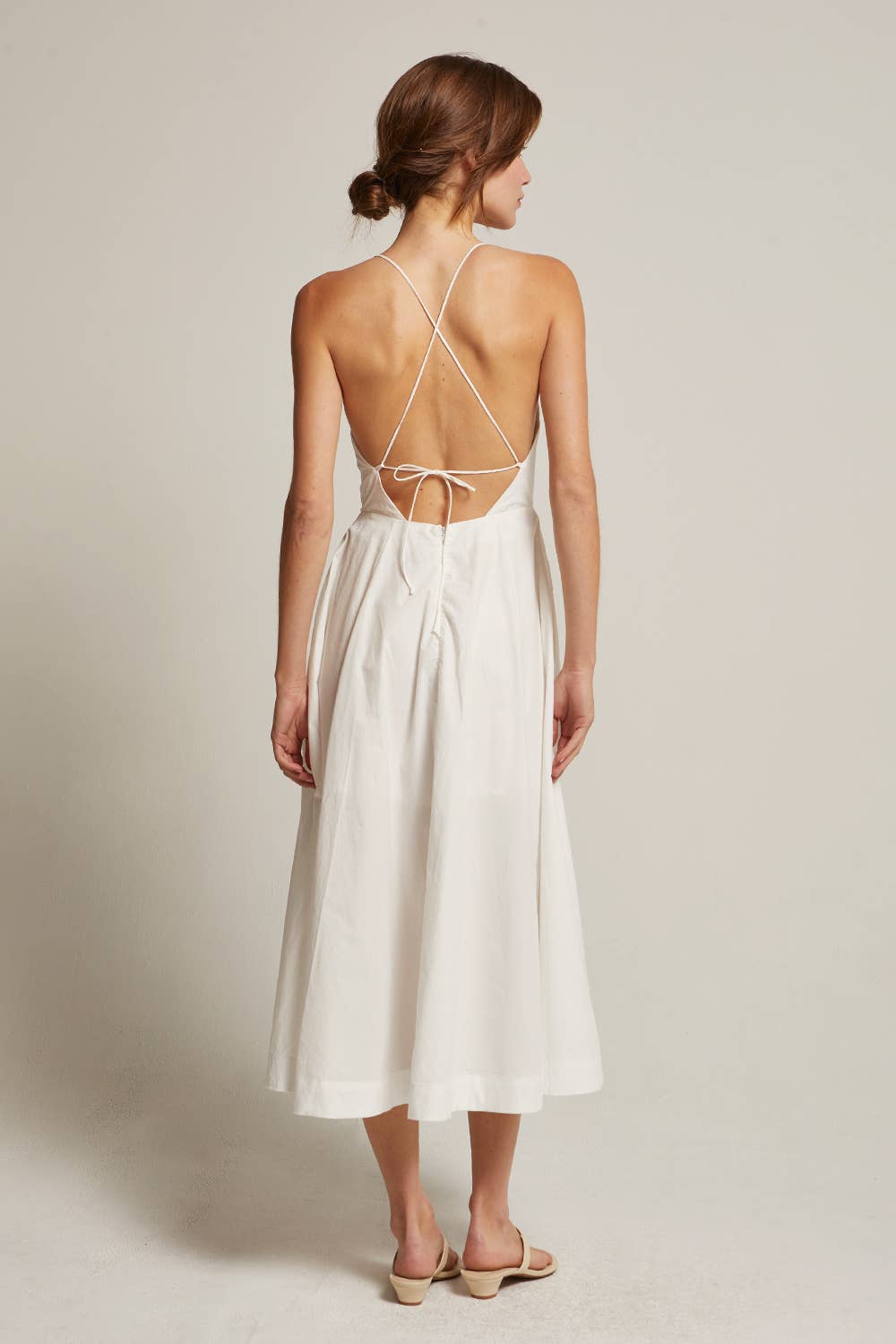 Erica Poplin Midi Dress