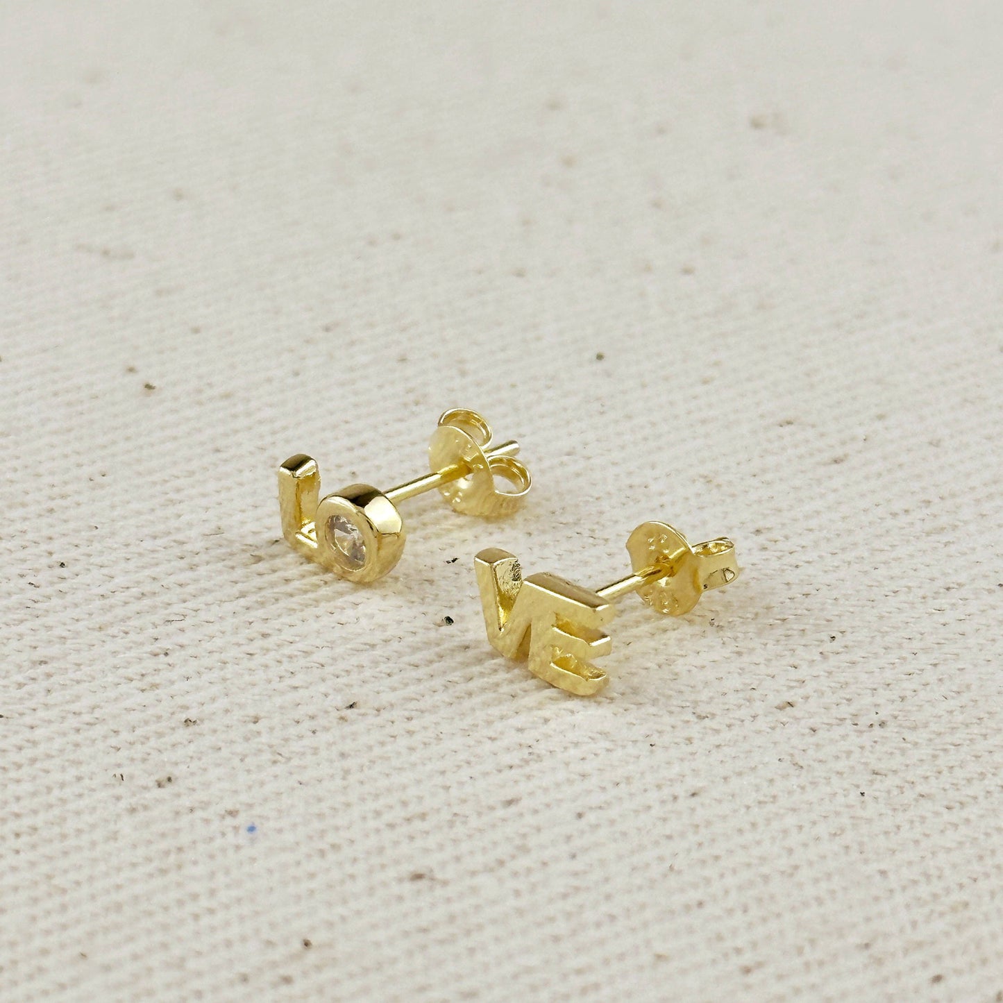 18k Gold Filled LO-VE Stud