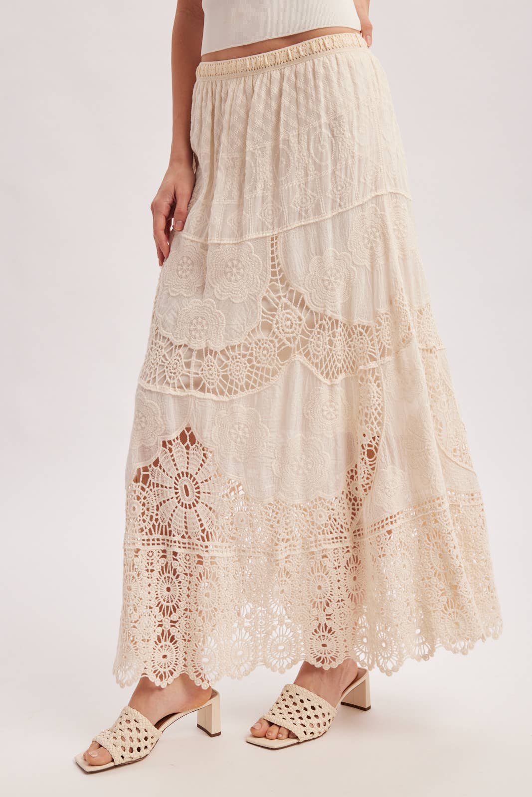 Elsa Lace Maxi Skirt
