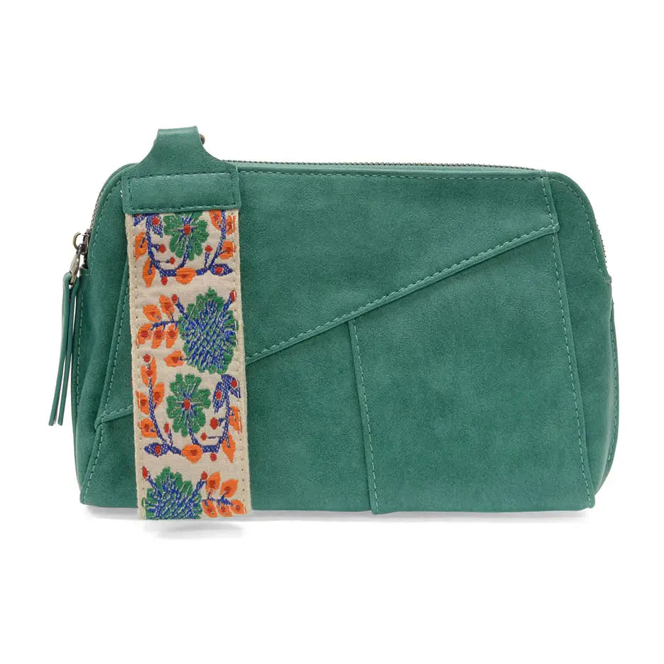 Gigi Crossbody with Woven Wristlet Strap