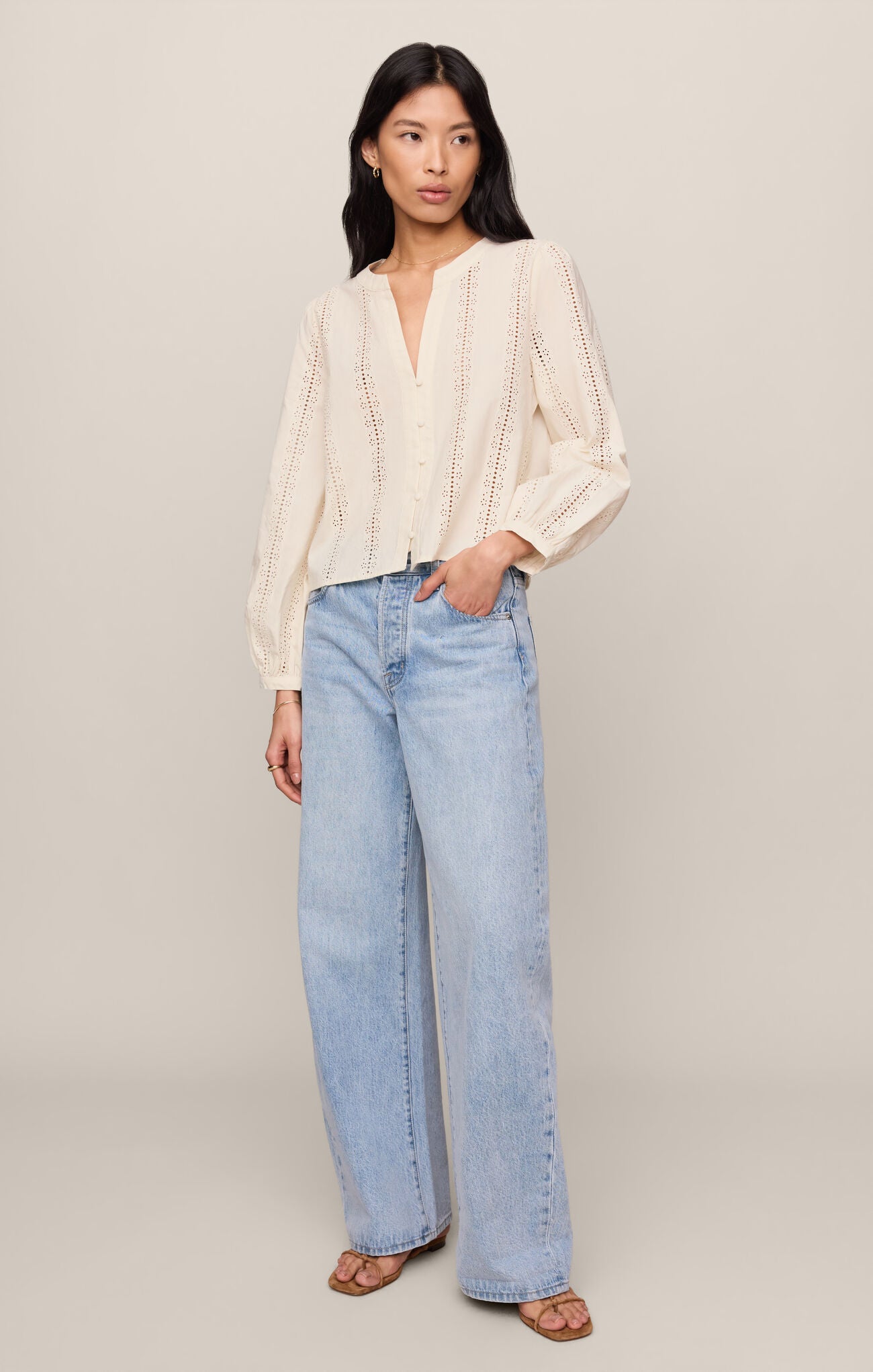 Louella Button Up Top
