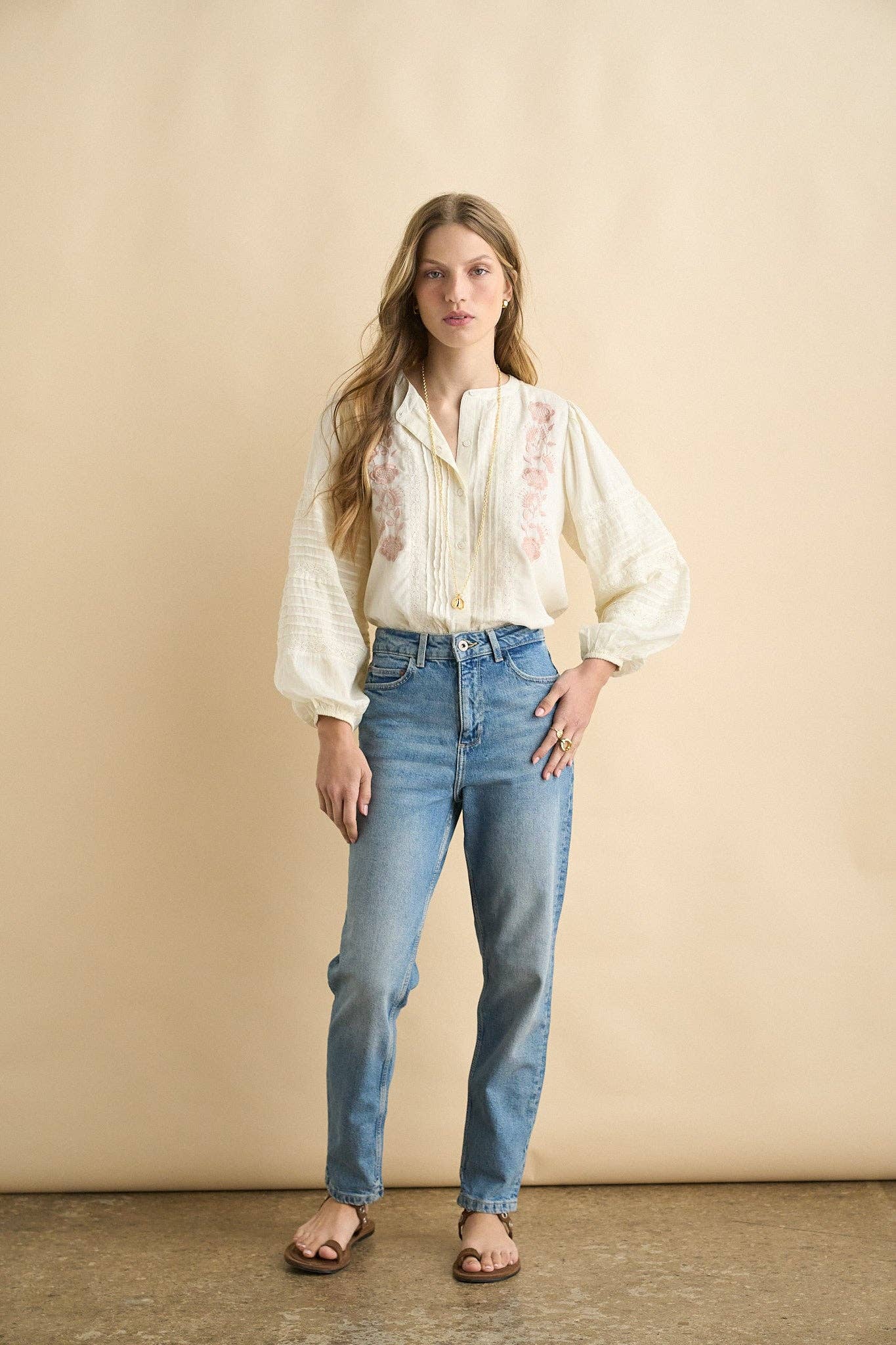 Madelyn Blouse - Ecru