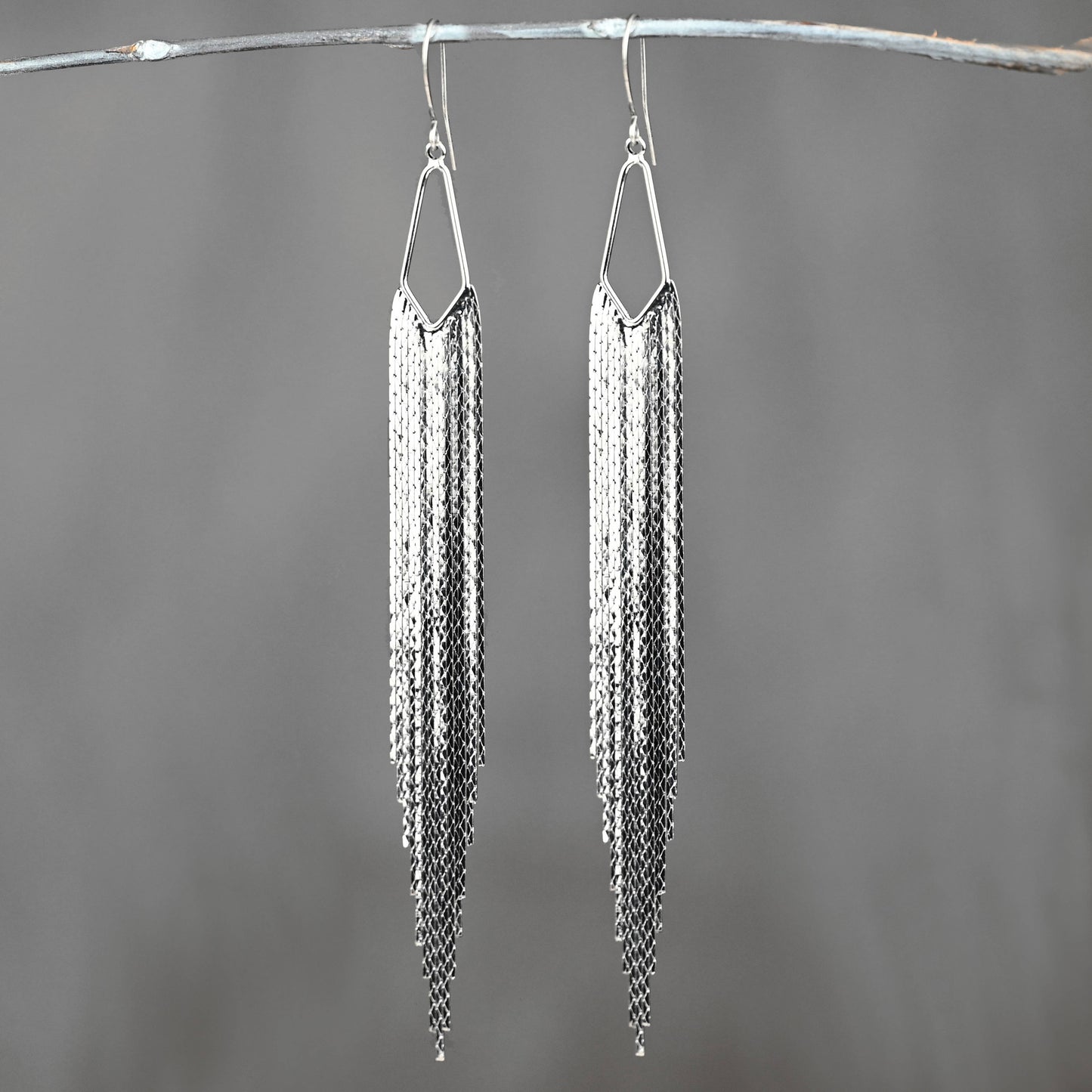 Super Dramatic Golden Mermaid Shimmer Earrings