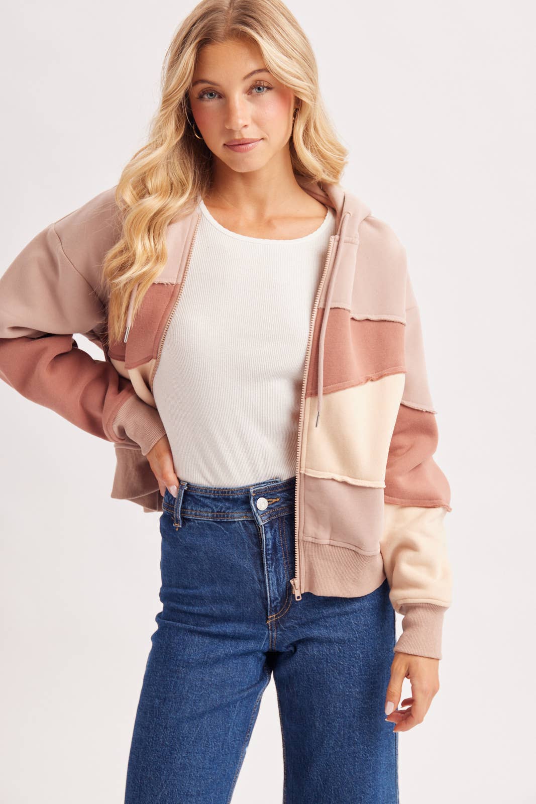 Adeline Patchwork Hoodie