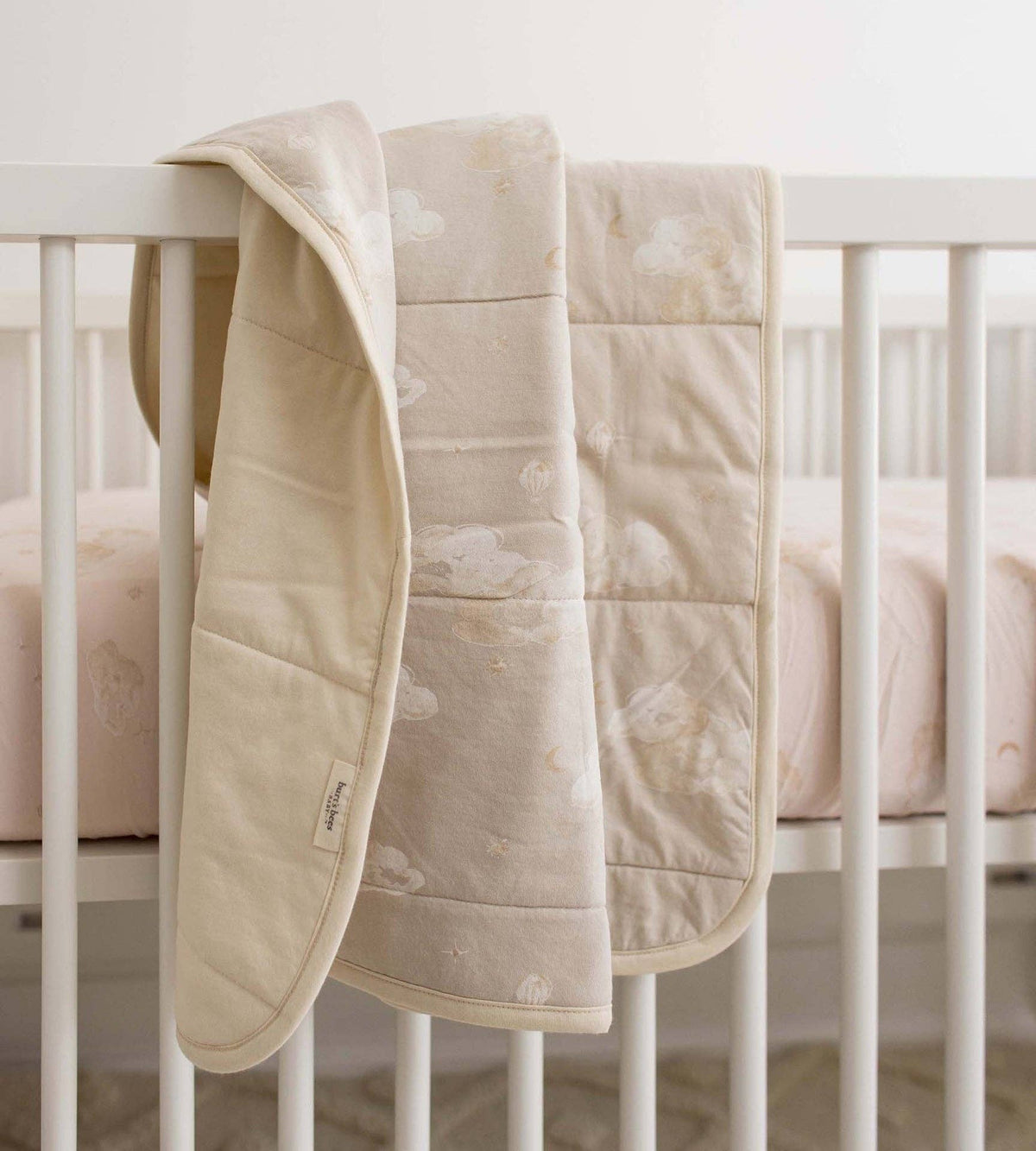 Organic Cotton Reversible Blanket - Good Night Sky