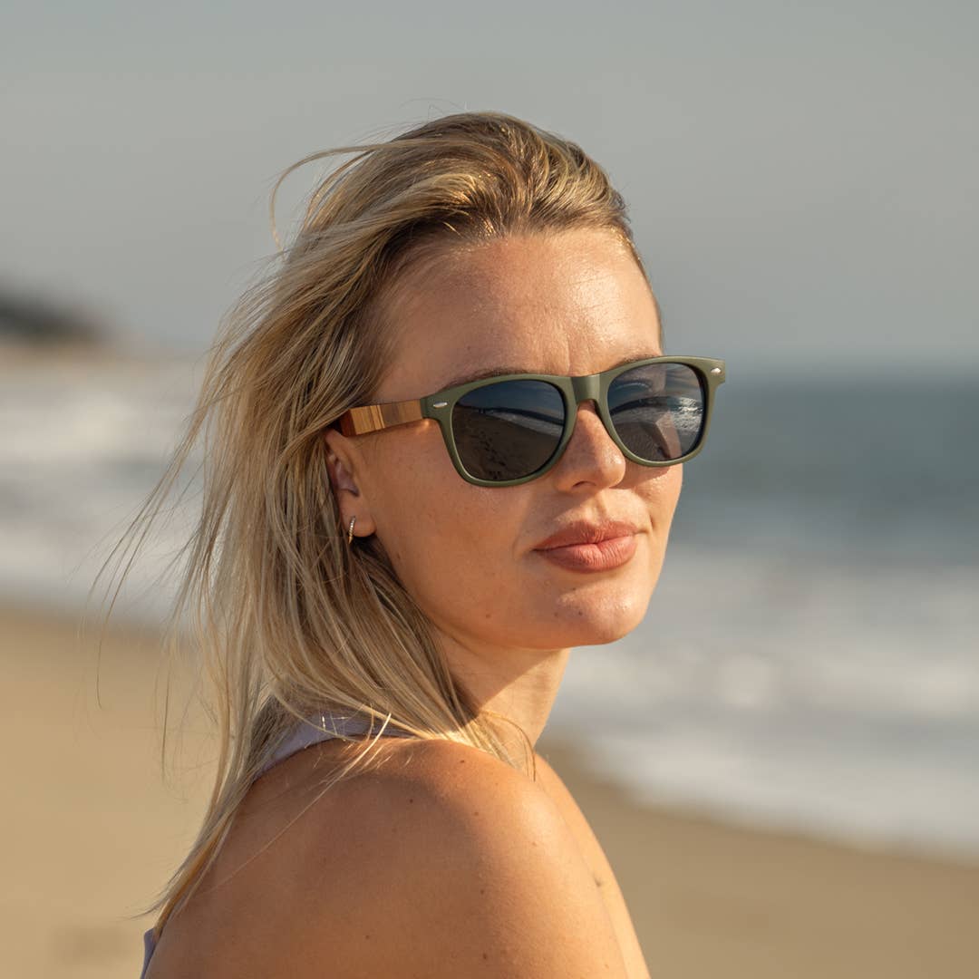 Forest Polarized Sunglasses - Multi Color Wood
