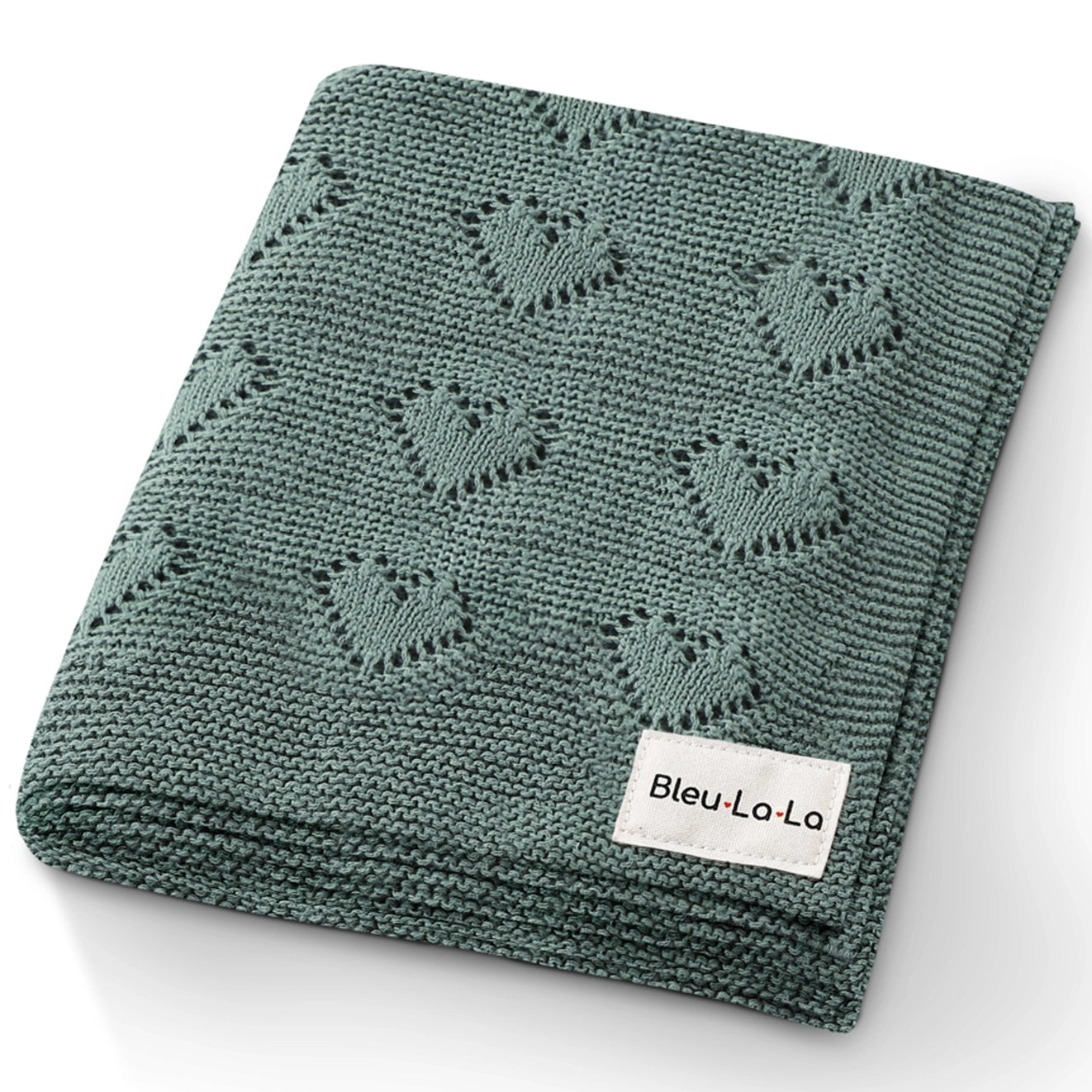 Cotton Swaddle Baby Blanket - Heart