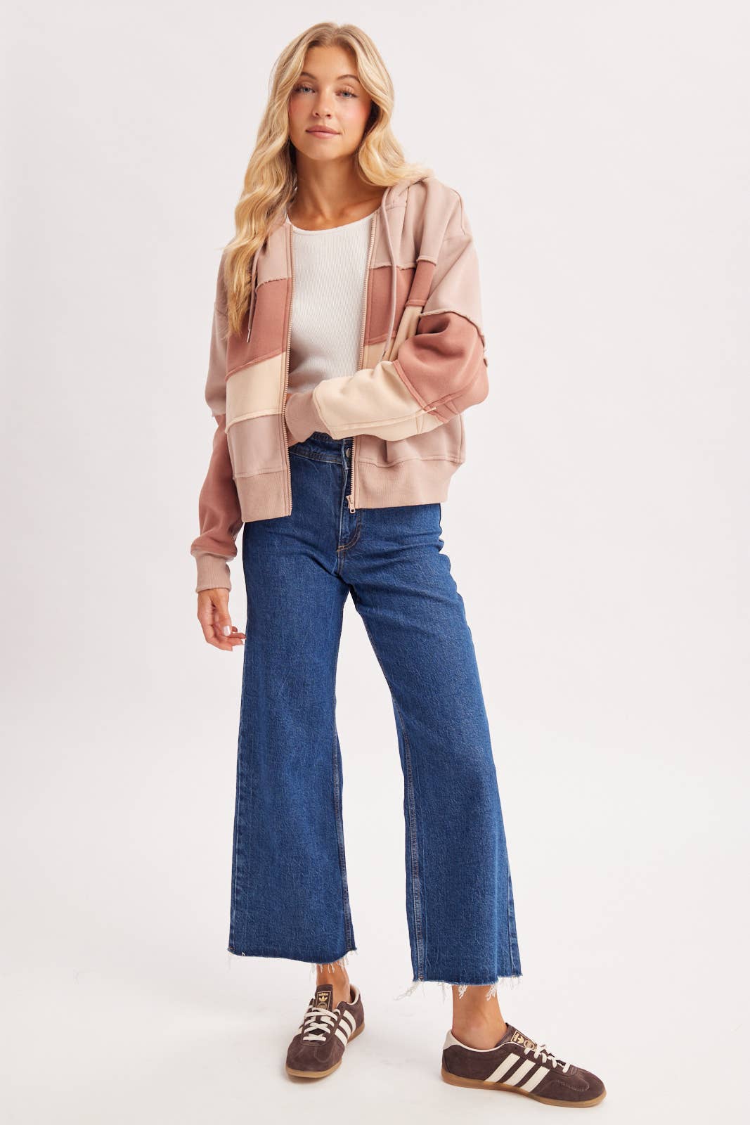 Adeline Patchwork Hoodie