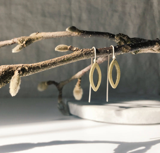 Leaf Shape Drop Earrings