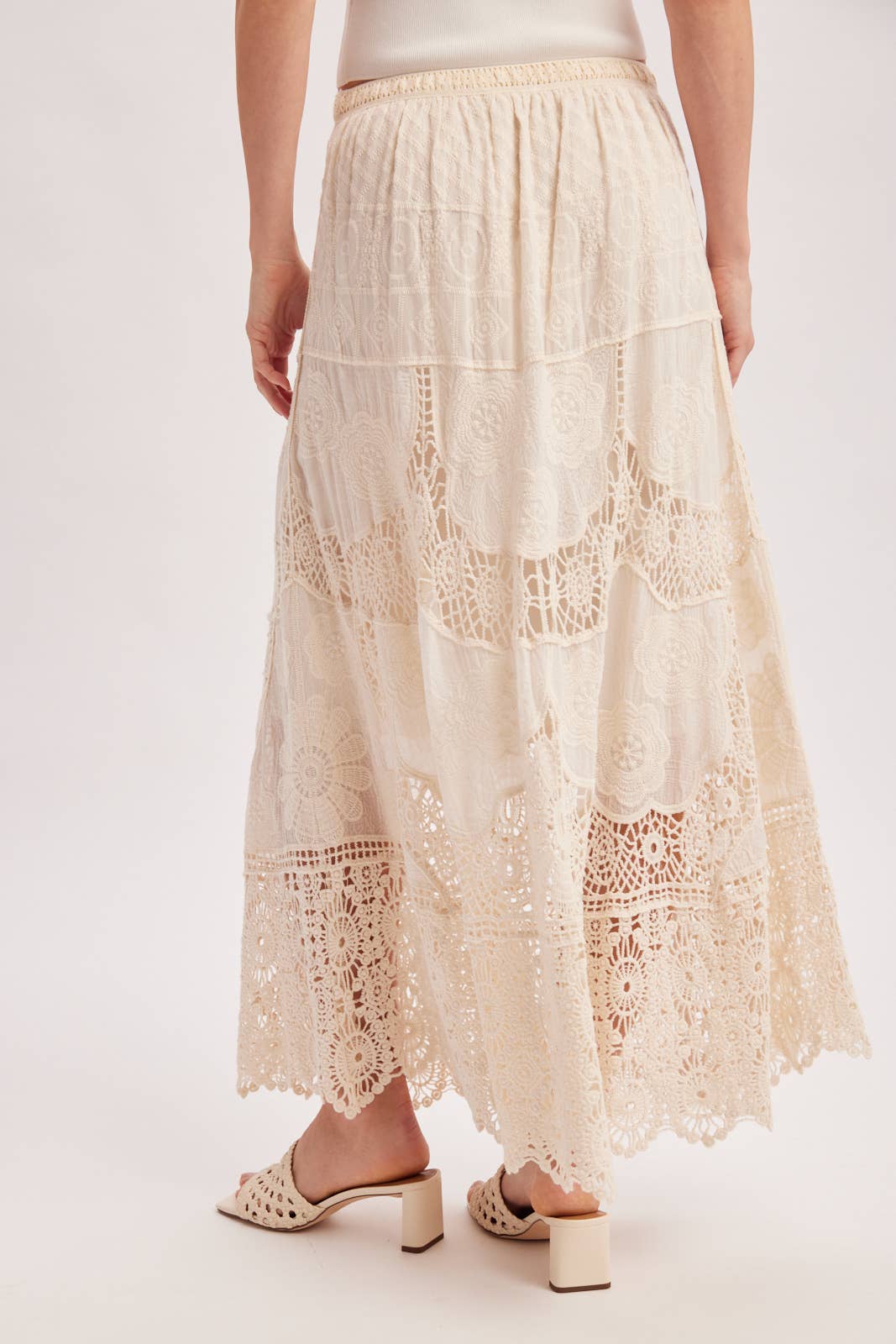 Elsa Lace Maxi Skirt