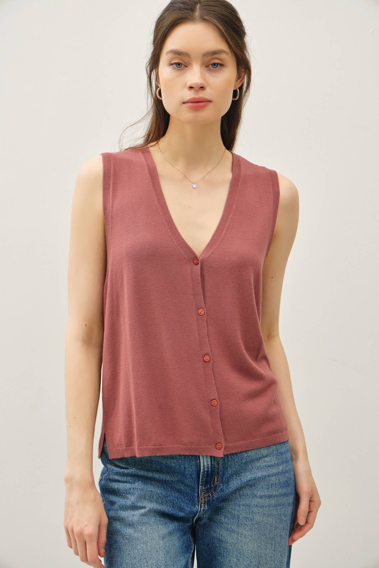 Brynne V-Neck Sweater Vest