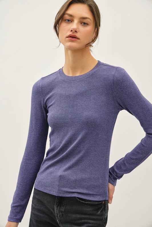 Raina Longsleeve Crewneck Top