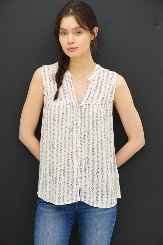 Fiona Floral Print Top