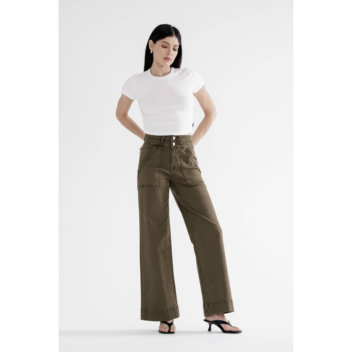 Illie High Rise Double Band Pants