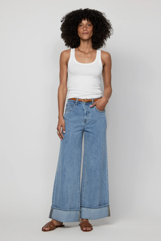 Parker Cuffed Wide Denim