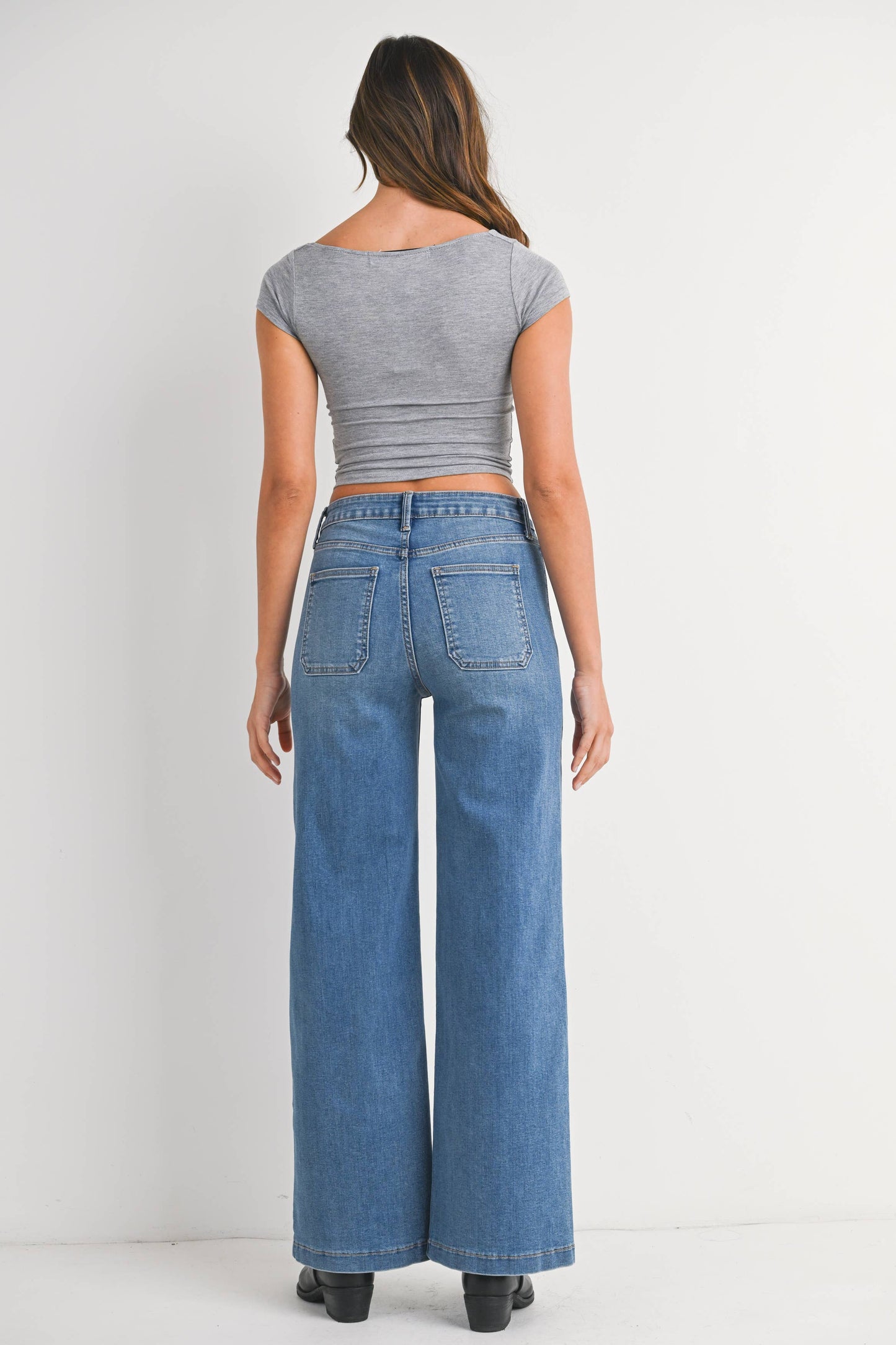 Kristin Mini Patch Pocket - Denim
