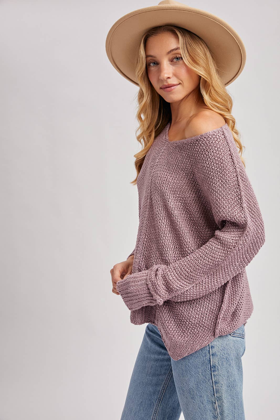 Clara Reverse Seam Sweater