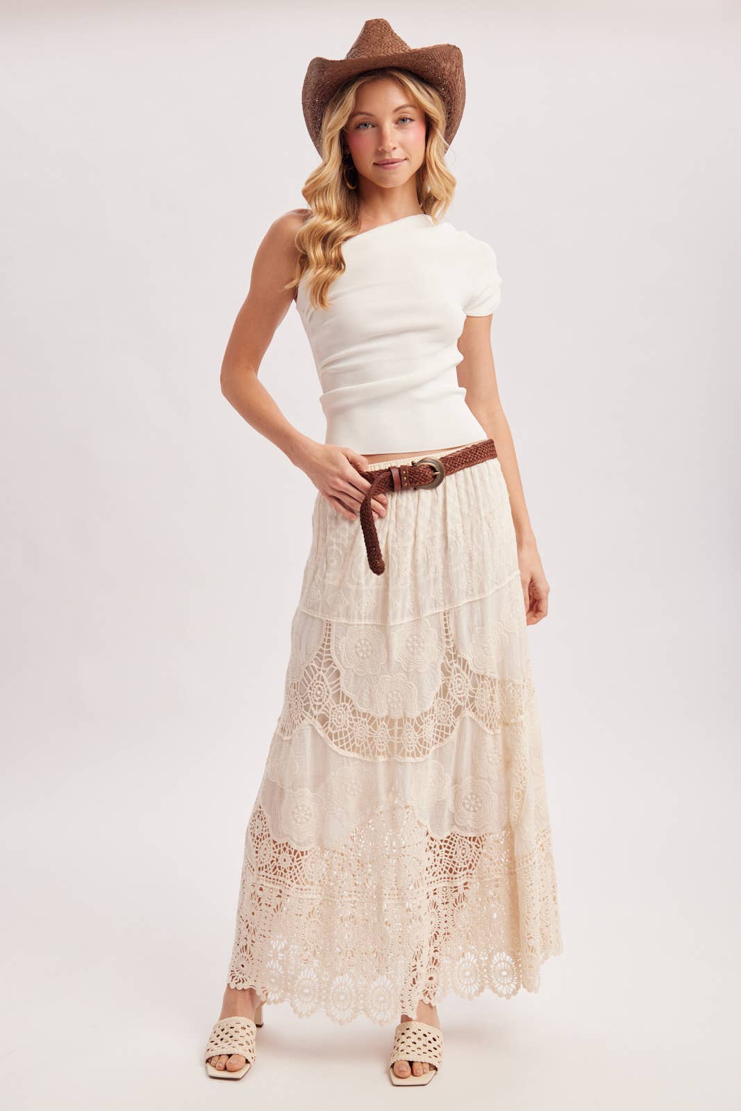 Elsa Lace Maxi Skirt