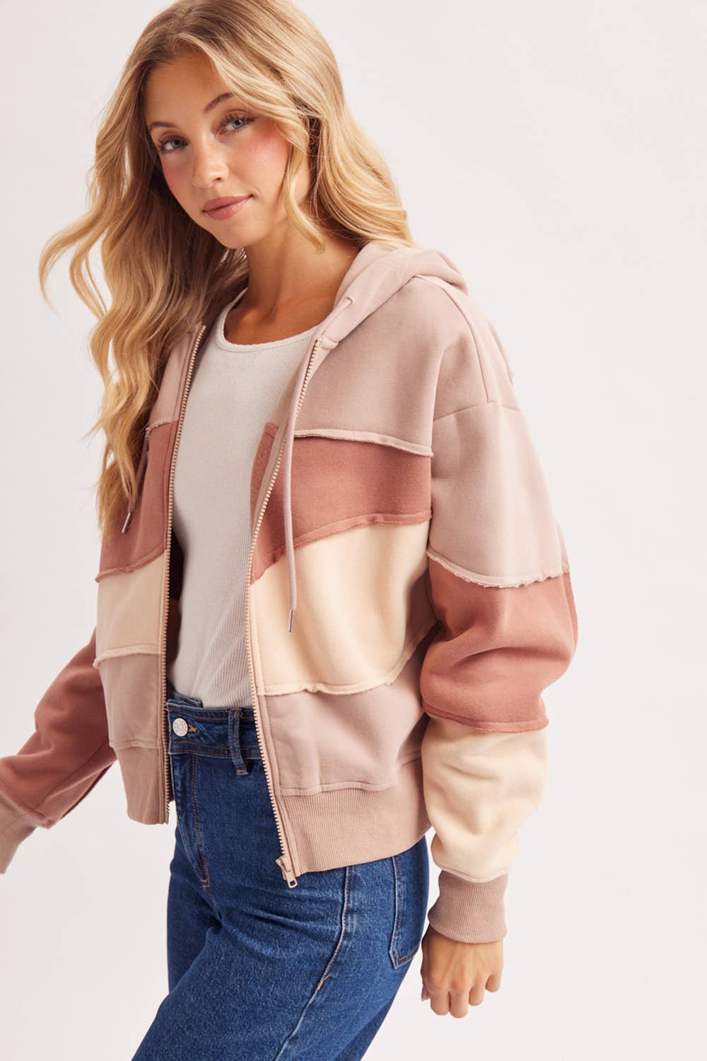 Adeline Patchwork Hoodie