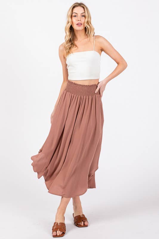Annie Smocked Waistband Skirt