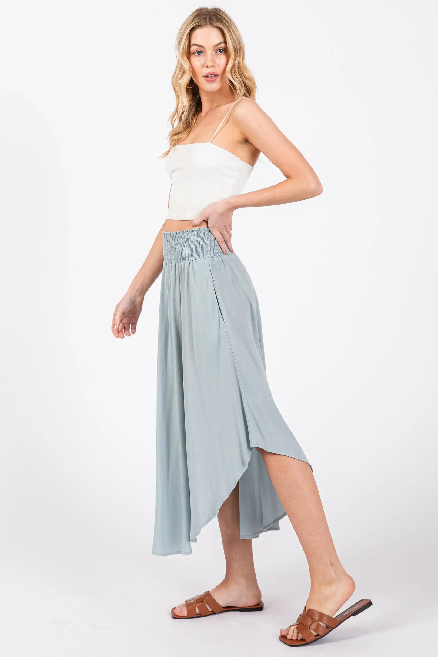 Annie Smocked Waistband Skirt