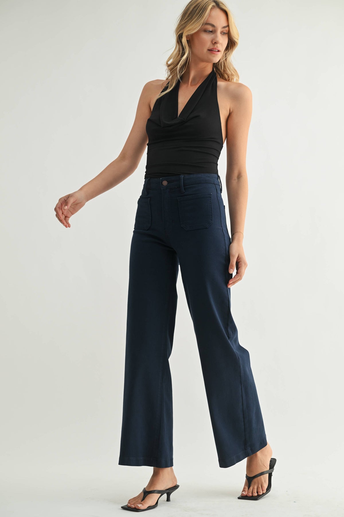 Callista Mini Patch Pocket - Navy